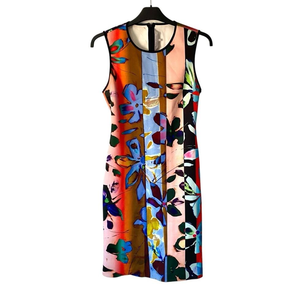 Clover Canyon Riviera Sunrise Floral Sheath Dress size small